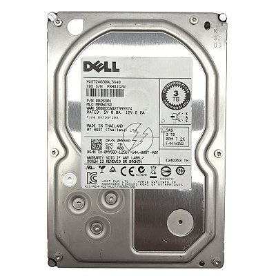 HD Dell HUS724030ALS640: 3TB, SAS, 3,5", 7,2K Enterprise