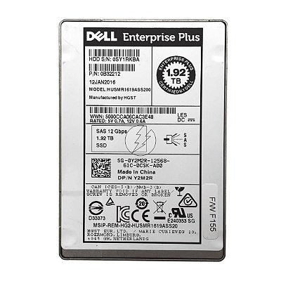 HD SSD Sas Dell 1.92 TB 12 Gbps 2.5" HUSMR1619ASS200 Y2M2R