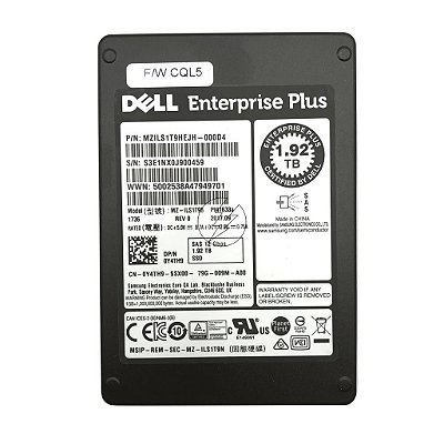 HD SSD Sas Dell 1.92 TB 12 Gbps 2.5" MZILS1T9B Y4TH9 0GPK3R