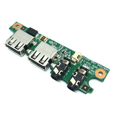 Placa USB de Entrada I/O para Notebook CCE Iron Onix: H48/H49-USB-AUDIO