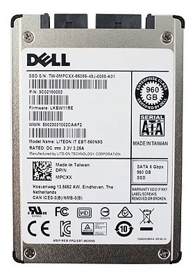 HD SSD Dell 960GB, 1.8" Sata, 6 Gbps 3c02180002 MPCXX / 0MPC