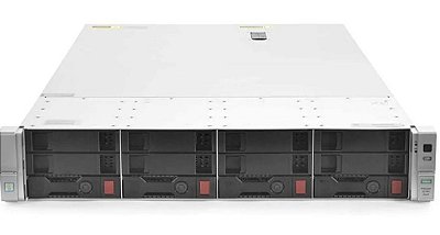 Servidor HP DL380 G9 4 Baias: 2 Xeon 12 Core, Ram 128GB DDR4, 2x SATA 3TB, Fontes DC -48V.