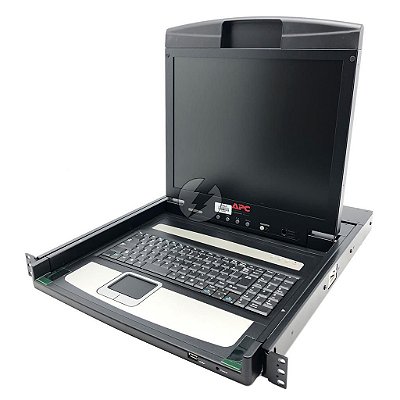 Monitor para rack APC AP5717: 1U, Teclado e mouse, Tela 17"