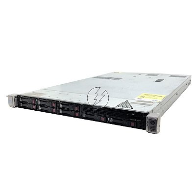 Kit Servidor HP ProLiant DL360P G8: 2x Xeon 10 core, DDR3 64GB, 2x HD SAS 600GB + 1x Placa 2x QSFP+ 40Gb