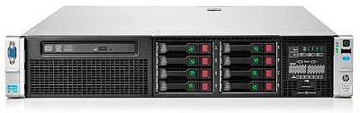 Servidor HP ProLiant DL380p G8: 2x Xeon 8 core, DDR3 64GB, 2x HD SATA 1TB