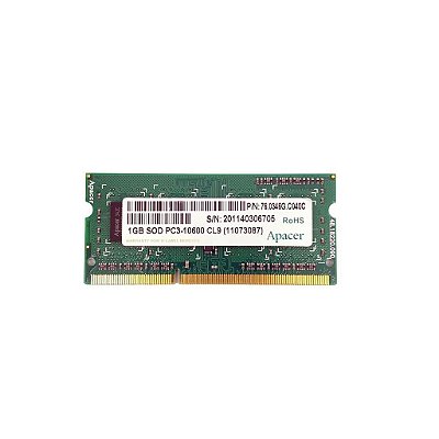 Memória Ram Notebook 1GB DDR3 Apacer 76.0346G.C040C 11073087: Rx