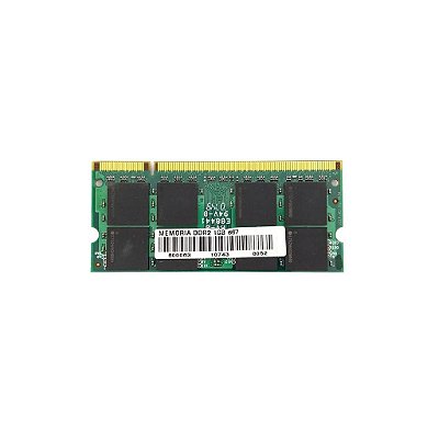 Memória RAM Genérica: DDR2, 1GB, Rx, 667, SODIMM