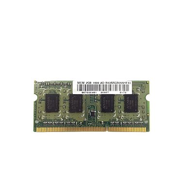 Memória RAM Genérica: DDR3, 2GB, Rx, 1600, SODIMM