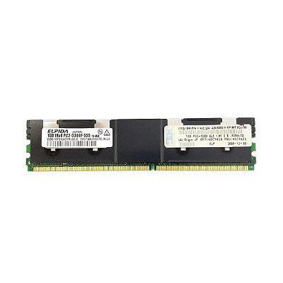 Memória Ram DDR2 1GB Elpida: EBE10FE8ACFR-6E-E 43X5059 46C7421