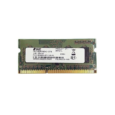 Memória Ram Notebook 1GB DDR3 SODIMM SMART M471B2874EH1-CF8