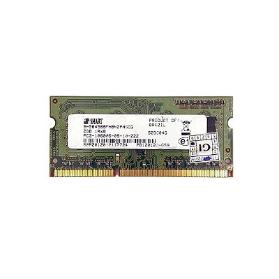 Memória RAM SMART SH564568FH8NZPHSCG DDR3, 2GB, 1333, SODIMM