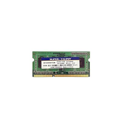 Memória RAM SuperTalent W1333SA1GM: DDR3, 1GB, 1333, SODIMM