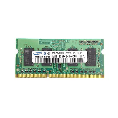 Memória Samsung M471B2874EH1-CF8: DDR3, 1GB, 1066 para Notebook