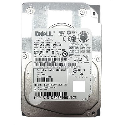 HD Dell MBE2147RC: 146GB, SAS 2,5" 15K