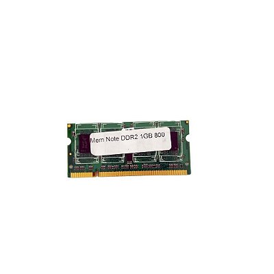 Memória Ram Notebook DDR2, 1GB, Rx, 800, SODIMM