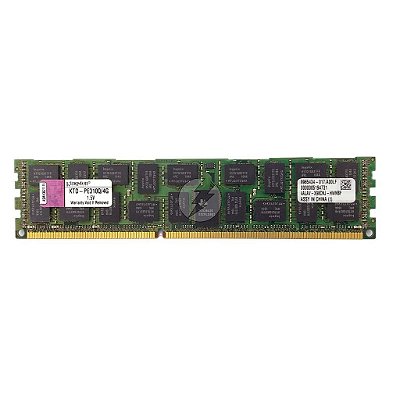 Memória RAM Kingston KTD-PE310Q/4G: DDR3, 4GB, 4Rx8, 1066R, RDIMM