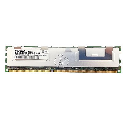 Memória RAM Elpida EBJ42HE8BAFA-AE-E: DDR3, 4GB, 4Rx8, 1066R, RDIMM