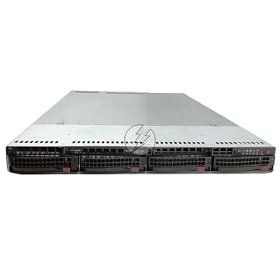 Servidor SuperMicro SC819: 2x Xeon 6 core, DDR3 64GB, 2x HD SATA 1TB