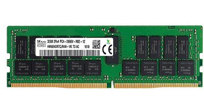 Memória RAM SK hynix HMA84GR7CJR4N-VK 02311WCU: DDR4, 32GB, 2Rx4, 2666V, RDIMM