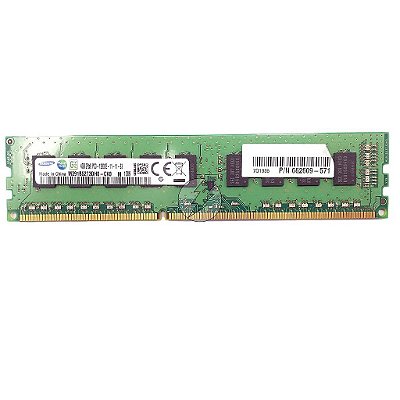 Memória RAM Samsung M391B5273DH0-CK0 662609-571: DDR3, 4GB, 2Rx8, 1600E, ECC UDIMM