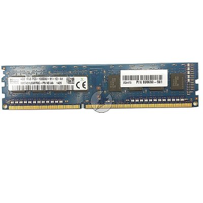 Memória Ram 4GB DDR3 SK Hynix PC3-12800U: HMT451U6AFR8C-PB