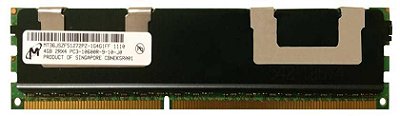 Memória RAM Micron MT36JSZF51272PZ-1G4G1 500203-061: DDR3, 4GB, 2Rx4, 1333MHz, 10600R, RDIMM