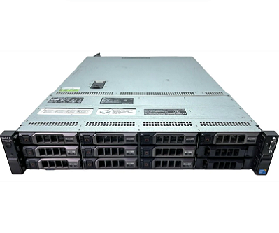 Servidor Dell PowerEdge R510: 1x Xeon 6 core, DDR3 64GB, 2x HD SAS 300GB + 12x HD SATA 4TB