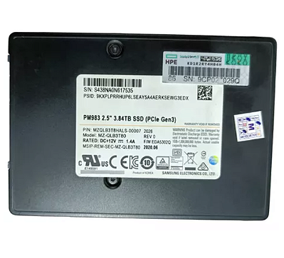 SSD Samsung 3,84 terabytes, NVMe, 2,5": MZQLB3T8HALS-00007