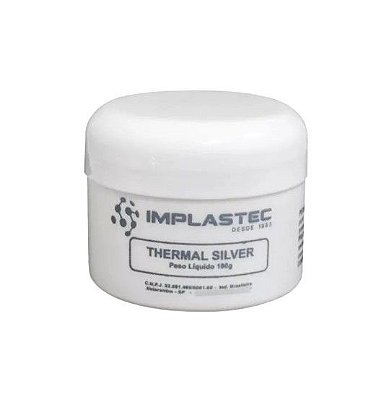 Pasta Termica Implastec Thermal Silver Pote 100g