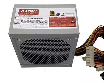 Fonte Atx Daten  Das350gbr 350w Real / 80 Plus Gold