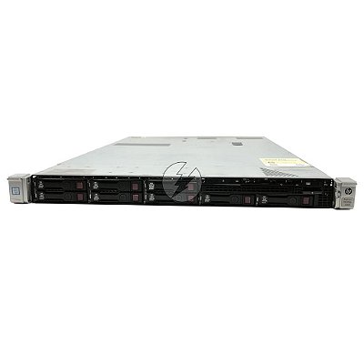 Kit Servidor HP ProLiant DL360P G8: 2x Xeon 10 core, DDR3 64GB, 2x HD SAS 600GB + 1x Placa 4x RJ45 10/100/1000