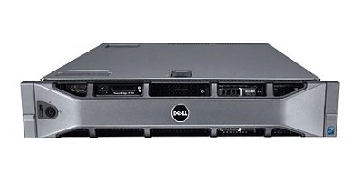 Servidor Dell PowerEdge R710: 2 Xeon SixCore, DDR3 64GB, 2x HD Sas 300GB + Bezel
