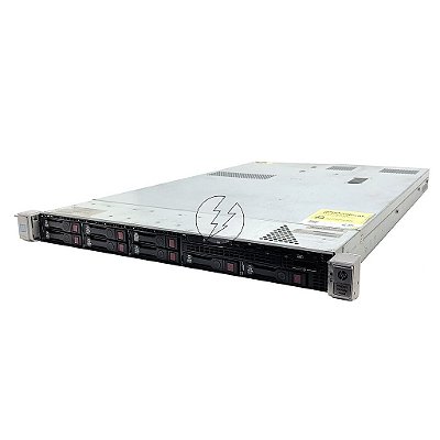 Kit Servidor HP ProLiant DL360P G8: 2x Xeon 8 core, DDR3 64GB, 2x HD SAS 300GB + 1x Placa 4x RJ45 10/100/1000