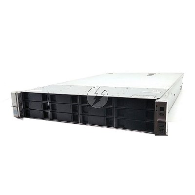 Servidor HP ProLiant DL380 G9 c/ 4 Baias: 2 Xeon 12 Core, DDR4 64GB, 2x SAS 600GB, SFP+ 10Gb.