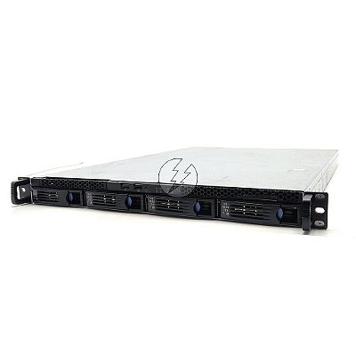 Kit Servidor Chenbro RM13704: 2x Xeon 8 core, DDR3 64GB, 1x HD SATA 1TB + 1x Placa 4x RJ45 1Gb
