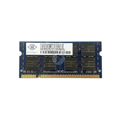 Memória RAM Nanya NT1GT64U8HB0BN-3C 395318-732: DDR2, 1GB, 2Rx8, 667S, SODIMM