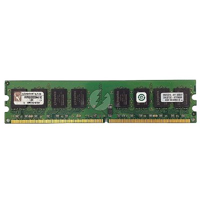 Memória RAM Kingston KVR533D2N4/1G Chip Kingston: DDR2, 1GB, Rx, 533, UDIMM