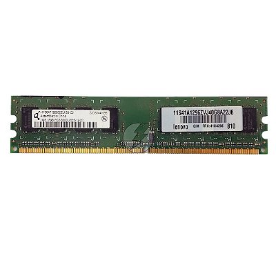 Memória RAM Qimonda HYS64T128000EU-3S-C2 41X4256: DDR2, 1GB, 1Rx8, 667U, UDIMM