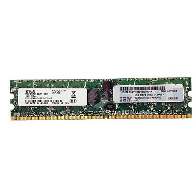 Memória RAM SMART M393T2950GZA-CE6 41Y2761: DDR2, 1GB, 1Rx4, 533P, RDIMM