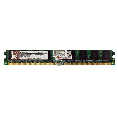 Memória RAM Kingston KVR667D2N5/1G Chip Micron: DDR2, 1GB, 667, UDIMM, VLP