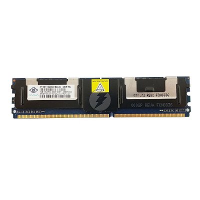 Memória RAM Nanya NT1GT72U89D1BD-3C: DDR2, 1GB, 1Rx8, 667F, FBDIMM