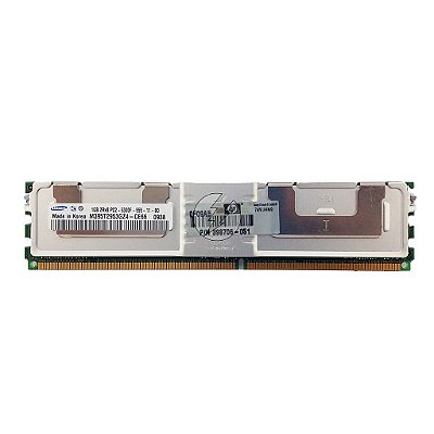 Memória RAM Samsung M395T2953GZ4-CE66 398706-051: DDR2, 1GB, 2Rx8, 667F, FBDIMM