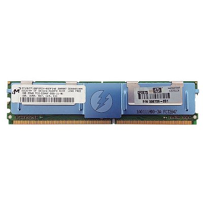 Memória RAM Micron MT18HTF12872FDY-667F1N6 667F1D4 398706-051: DDR2, 1GB, 2Rx8, 667F, FBDIMM