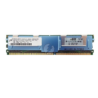 Memória RAM Micron MT9HTF12872FY-667E1E4 461652-061: DDR2, 1GB, 1Rx8, 667F, FBDIMM
