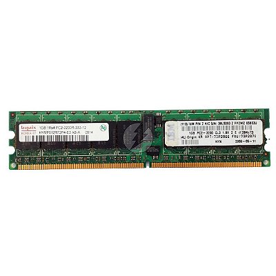 Memória RAM SK hynix HYMP512R72P4-E3 38L5093 73P2870 73P2870: DDR2, 1GB, 1Rx4, 333R, RDIMM
