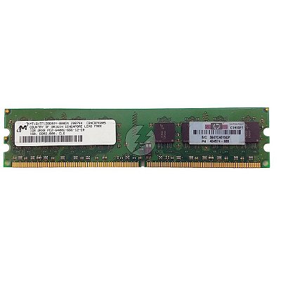 Memória RAM Micron MT16HTF12864AY-800D4 404574-888: DDR2, 1GB, 2Rx8, 800U, UDIMM
