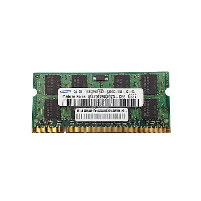 Memória RAM SMART M470T2953GZ3-CE6 40Y8403: DDR2, 1GB, 2Rx8, 667S, SODIMM