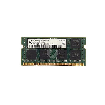 Memória RAM Qimonda HYS64T128021HDL: DDR2, 1GB, 2Rx8, 533S, SODIMM