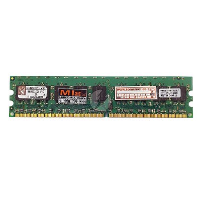 Memória RAM Kingston KVR533D2E4/1G Chip Nanya: DDR2, 1GB, Rx, 533, RDIMM