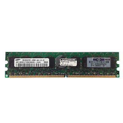 Memória RAM Samsung M391T2953BG0-CD5 359822-051: DDR2, 1GB, 2Rx8, 533E, ECC UDIMM